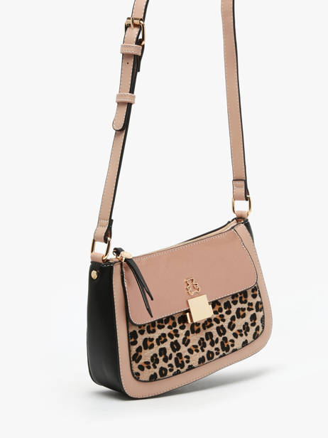 Cross Body Tas Leopard Lulu castagnette Beige leopard TWIGGY ander zicht 2